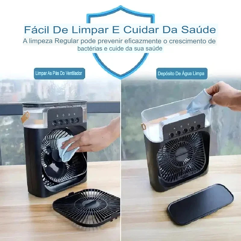 Ar Condicionado Portátil com Ventilador e Humidificador