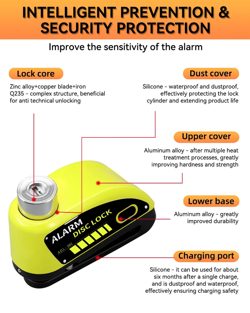 Alarme Antifurto para Motocicleta - Gadpow