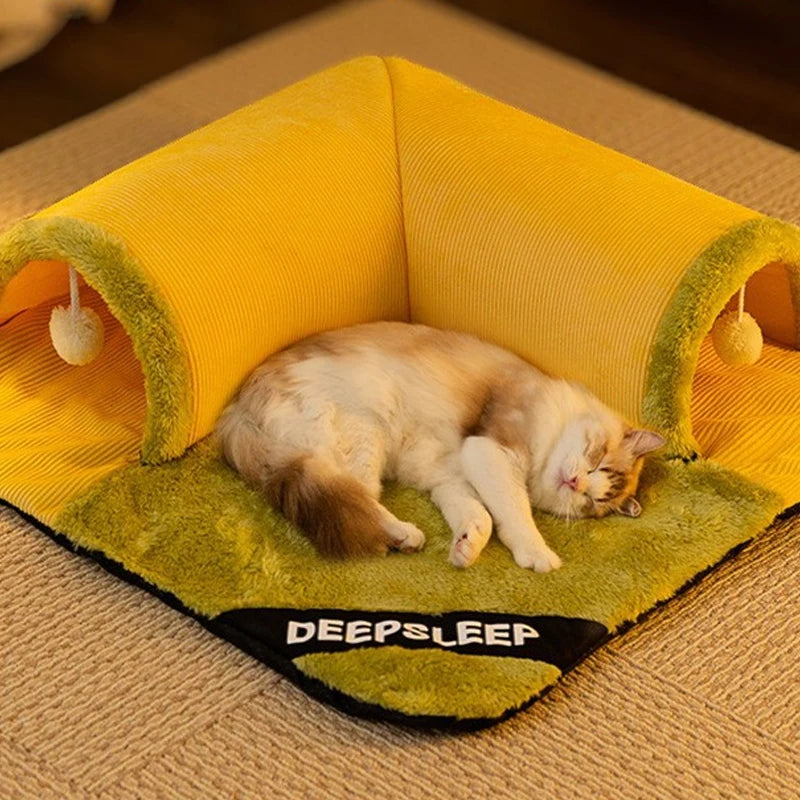 Cama para Gatos com Túnel
