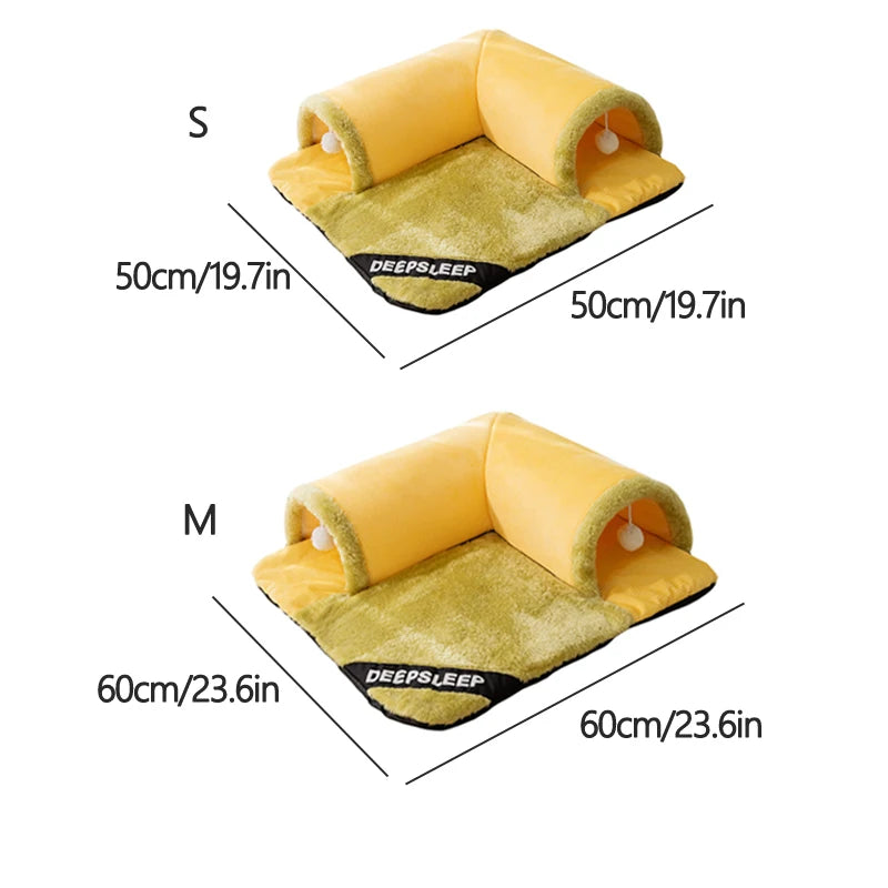 Cama para Gatos com Túnel