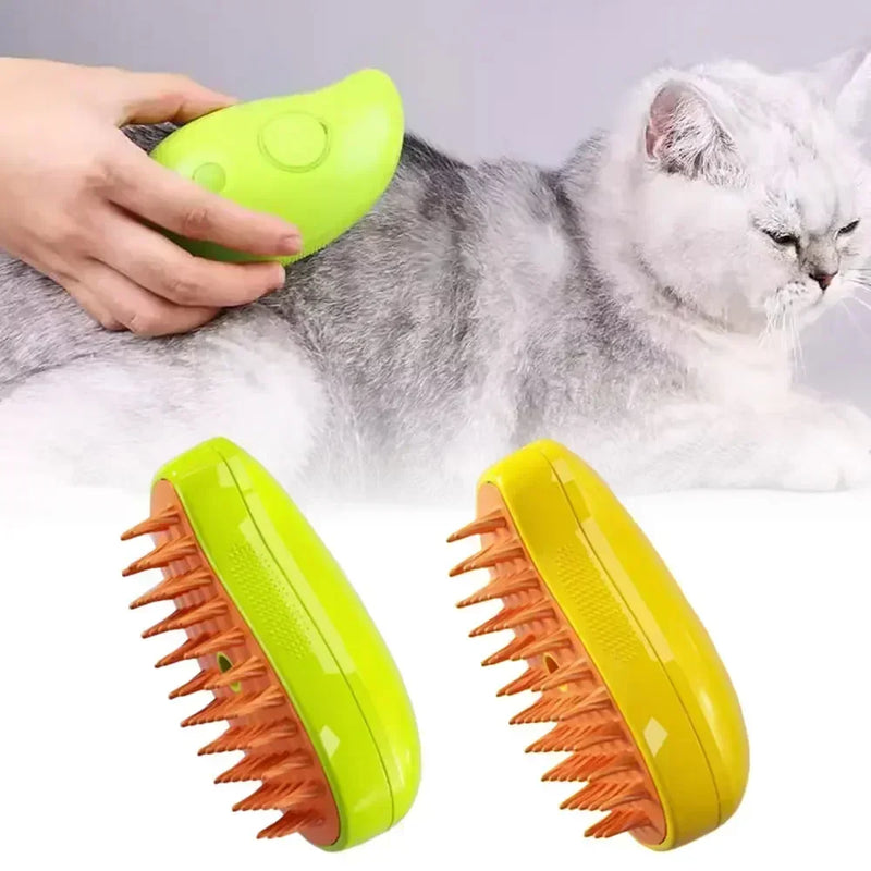 Escova de Vapor para Remoção de Pelos de Pets