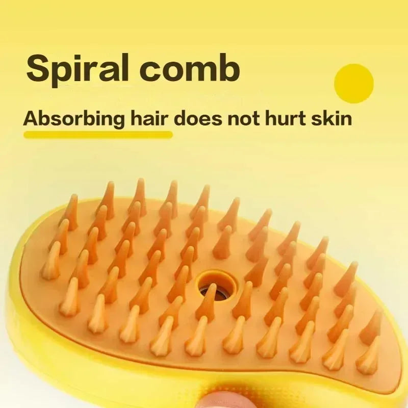 Escova de Vapor para Remoção de Pelos de Pets