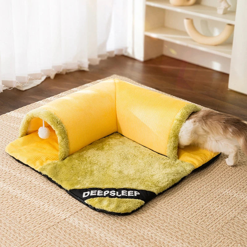Cama para Gatos com Túnel