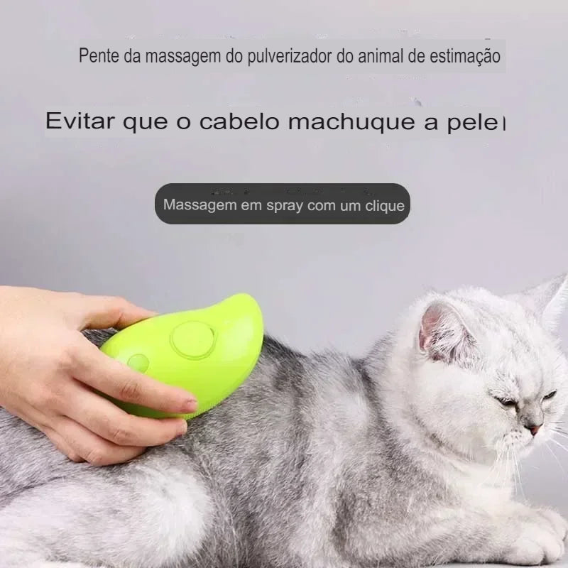 Escova de Vapor para Remoção de Pelos de Pets