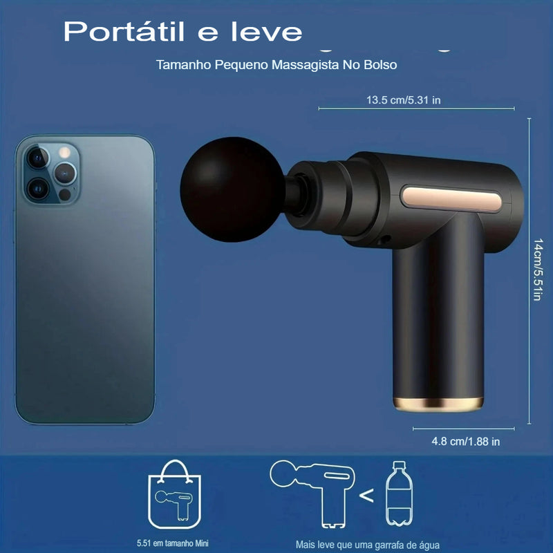 Pistola de Massagem Elétrica Profissional