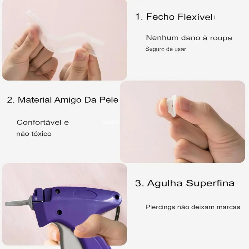 Pistola Portátil para Conserto de Roupas