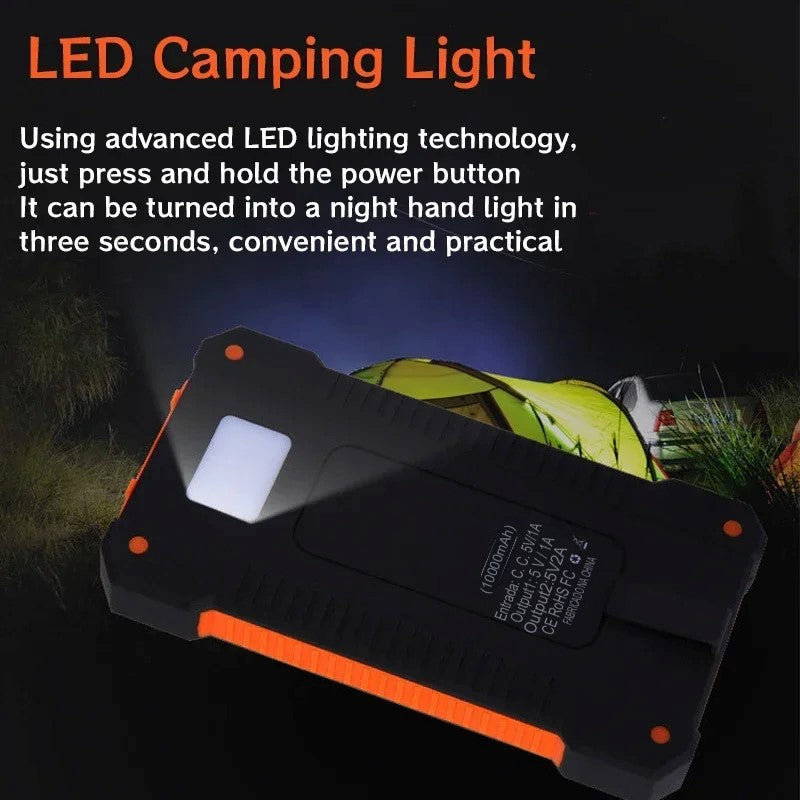 Power Bank 200000mAh com Carregamento Solar